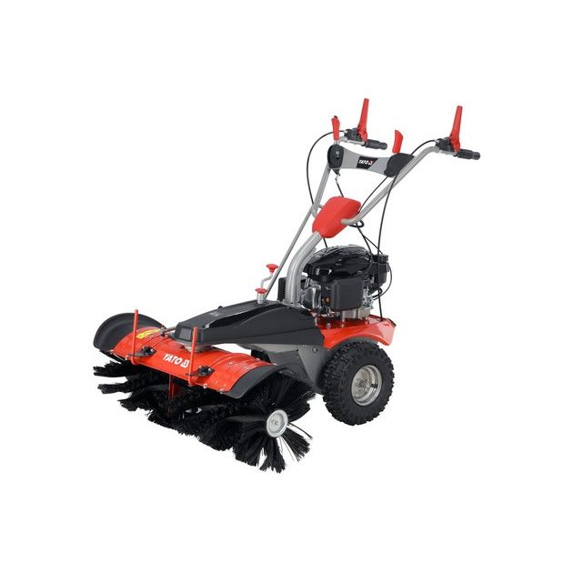 Бензинова підмітальна машина YATO: двигун- 3,5 кВт, зона підмітання- 1 м, швидкість- 0,7- 1,2 м/с, фото , зображення 6 | SNABZHENIE.com.ua