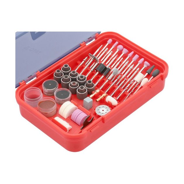 Набор насадок для мини-шлифмашинок YATO, шпиндели Ø=3,2 мм, 157 эл., фото , изображение 6 | SNABZHENIE.com.ua