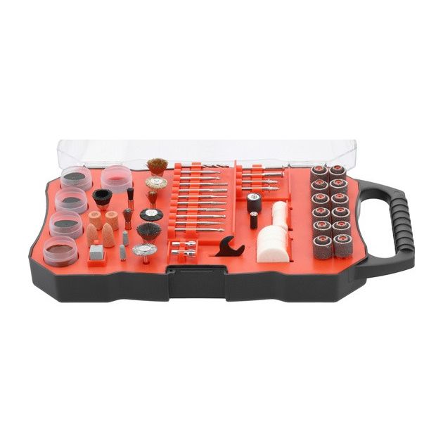 Набор насадок для мини-шлифмашинок YATO, 201 элемент, шпиндели Ø=3,2мм, фото , изображение 4 | SNABZHENIE.com.ua