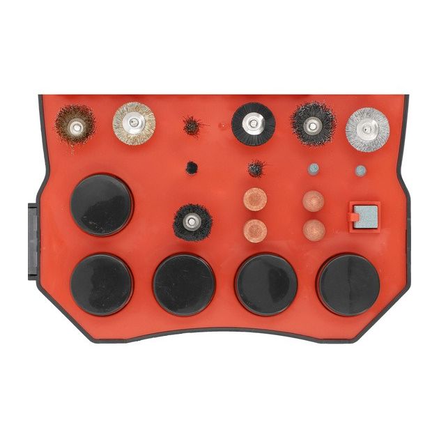 Набор насадок для мини-шлифмашинок YATO, 201 элемент, шпиндели Ø=3,2мм, фото , изображение 6 | SNABZHENIE.com.ua