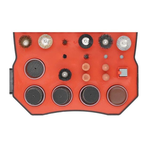 Набор насадок для мини-шлифмашинок YATO, 201 элемент, шпиндели Ø=3,2мм, фото , изображение 7 | SNABZHENIE.com.ua