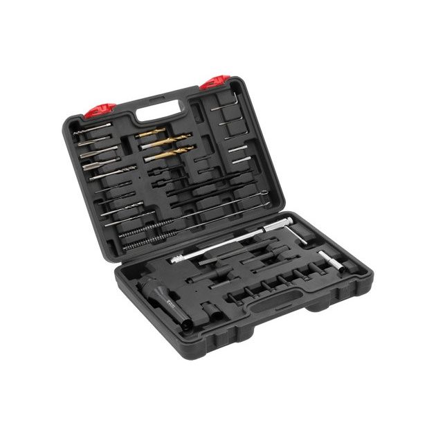 Набор для удаления поврежденных свечей YATO, 1/4 и 3/8, 40 од. YT-05344, фото , изображение 4 | SNABZHENIE.com.ua