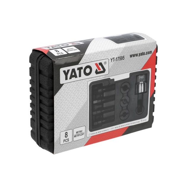 Оборудование для ремонта резьбы колесных болтов YATO М12, М14, 8 элем., фото , изображение 4 | SNABZHENIE.com.ua