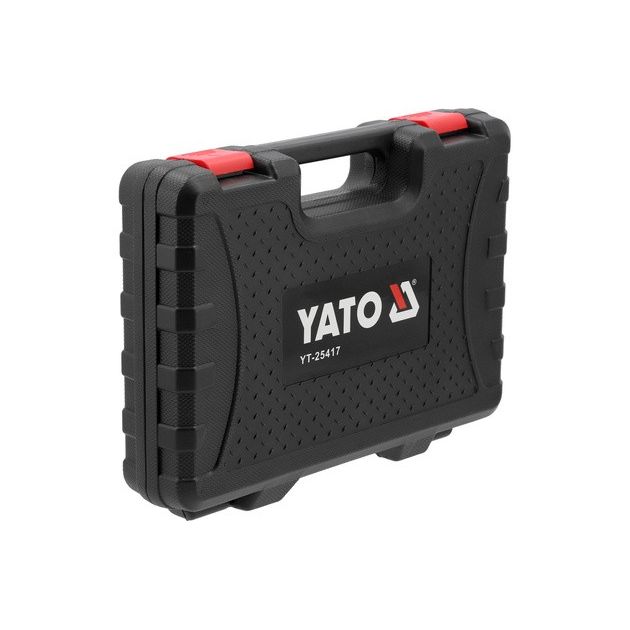 Засоби регуляції підшипників, сальників YATO 2 штифти l= 115/215 мм, перехідники Ø= 18-47 мм, 52 шт, фото , зображення 5 | SNABZHENIE.com.ua