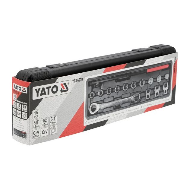 Инструменты для натяжки ремней двигателей YATO, 15 элементов, фото , изображение 4 | SNABZHENIE.com.ua