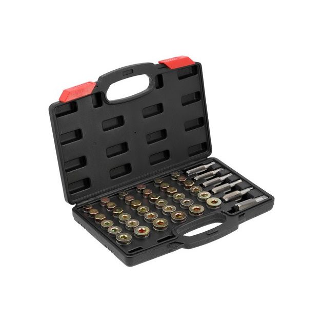 Набор для ремонта масляных пробок YATO: M13-M22, 114 элементов, фото , изображение 2 | SNABZHENIE.com.ua