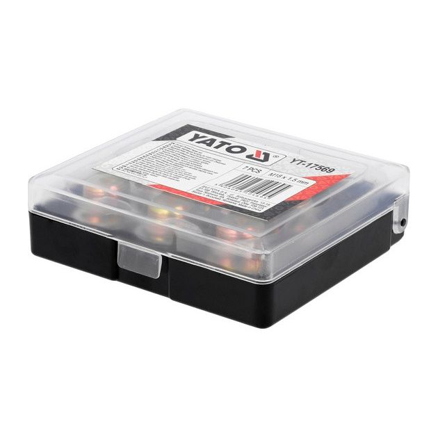 Набор инструментов для ремонта масляных пробок YATO M18 x 1.5 мм, 7 эл., фото , изображение 3 | SNABZHENIE.com.ua