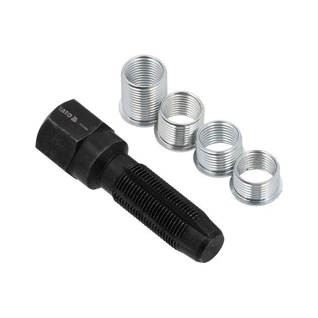 Мітчики для ремонту різьби "свічок" запалу YATO, M14x1,25 і M16x1,25 з 6-гран. приводом, 5 шт. [12], фото , зображення 2 | SNABZHENIE.com.ua