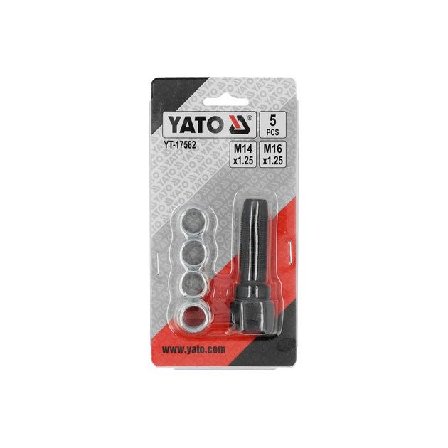 Мітчики для ремонту різьби "свічок" запалу YATO, M14x1,25 і M16x1,25 з 6-гран. приводом, 5 шт. [12], фото , зображення 3 | SNABZHENIE.com.ua