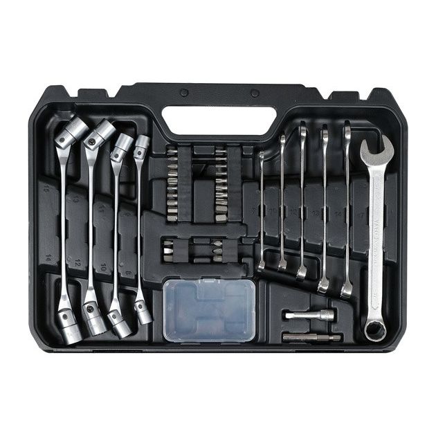 Набор торцевых головок YATO 1/4" и 1/2" с трещоткой, 93 предмета, фото , изображение 3 | SNABZHENIE.com.ua