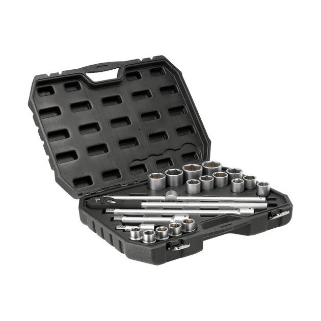 Набір торцевих головок YATO 3/4, 21 елемент, 16 головок, M19-50 мм, фото , зображення 2 | SNABZHENIE.com.ua