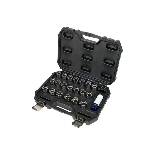 Торцеві головки до гвинтів колісних дисків авто OPEL YATO: з квадратом- 1/2", компл. 21 шт [5], фото , зображення 2 | SNABZHENIE.com.ua