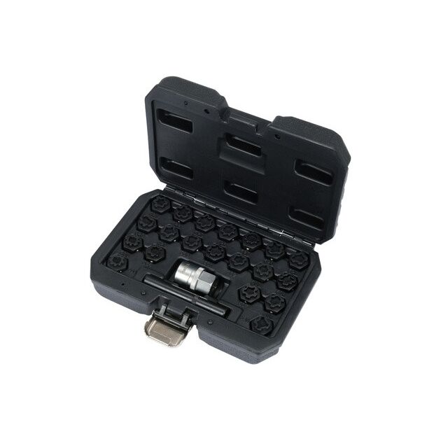 Комплект торцевих головок YATO для коліс VW, 22 шт, 1/2 [YT-060305], фото , зображення 2 | SNABZHENIE.com.ua