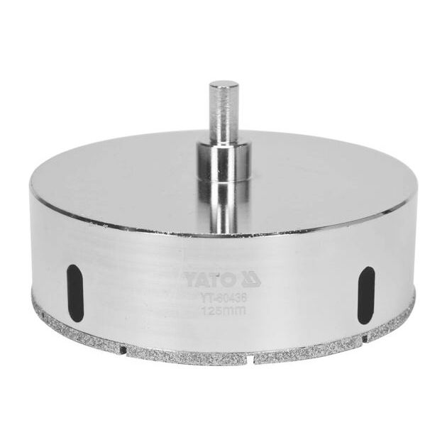 Сверло YATO 125 мм для греса и керамики, сухой и мокрый режим (YT-60436), фото , изображение 3 | SNABZHENIE.com.ua