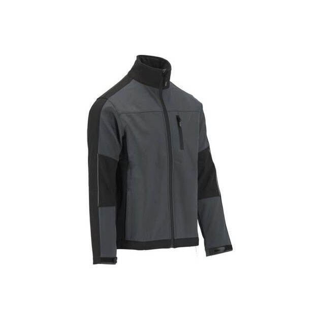 Куртка рабочая SOFTSHELL YATO XXL, черно-серая, 3 кармана, фото , изображение 3 | SNABZHENIE.com.ua