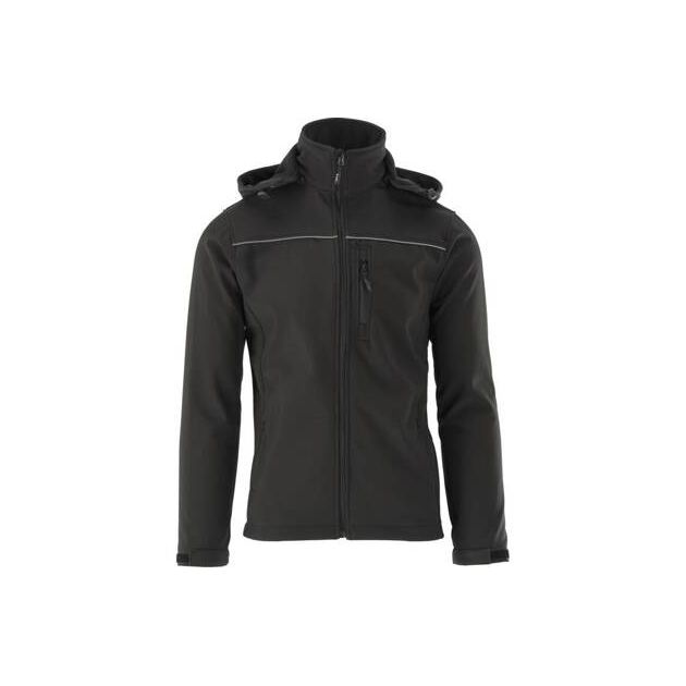 Куртка рабочая SOFTSHELL YATO XXXL, черная, 3 кармана, 96% полиэстер, фото , изображение 5 | SNABZHENIE.com.ua