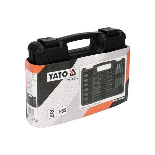 Набір інструментів YATO для демонтажу свічок накалювання в двигунах 22 шт. HSS (YT-05345), фото , зображення 5 | SNABZHENIE.com.ua