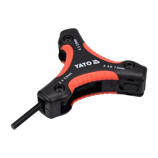 Набор ключей YATO: шестигранные H1.5-H6, TORX T9-T40, 26 шт, фото , изображение 2 | SNABZHENIE.com.ua