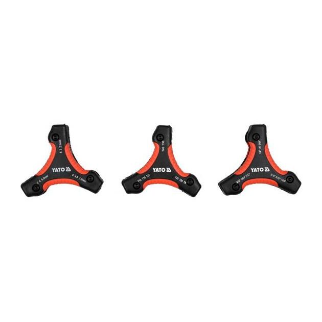 Набор ключей YATO: шестигранные H1.5-H6, TORX T9-T40, 26 шт, фото , изображение 3 | SNABZHENIE.com.ua