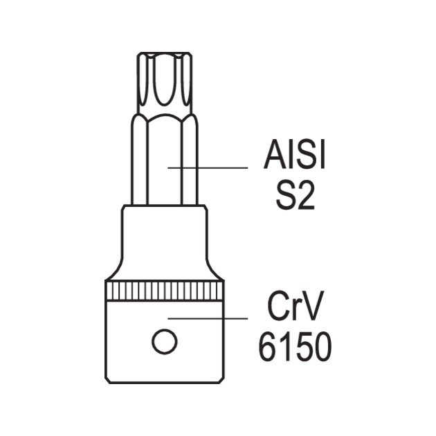 Набір інструментів YATO (YT-7753), квадрат 1/2 Spline, 12 предметів, фото , зображення 3 | SNABZHENIE.com.ua