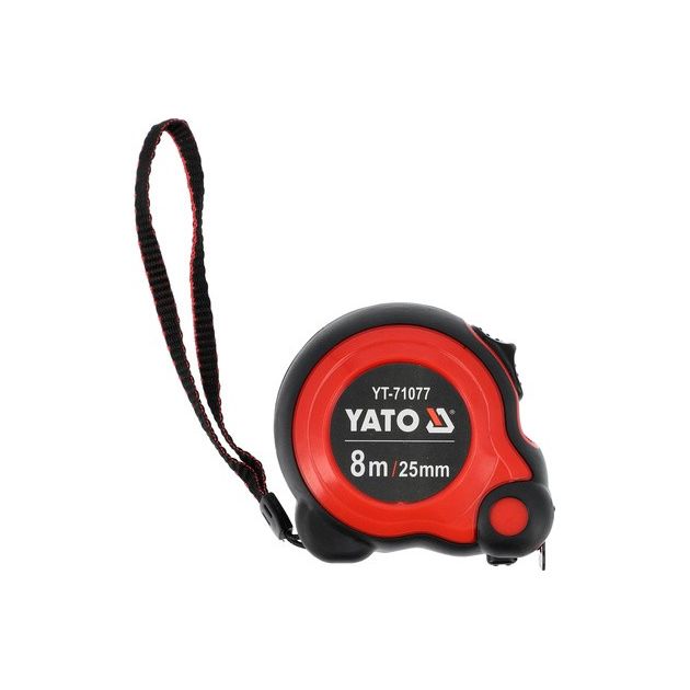Рулетка YATO 8 м x 25 мм, сталь, нейлон, двойная блокировка, фото , изображение 3 | SNABZHENIE.com.ua Рулетка YATO 8 м x 25 мм, сталь, нейлон, двойная блокировка, фото , изображение 3 | SNABZHENIE.com.ua