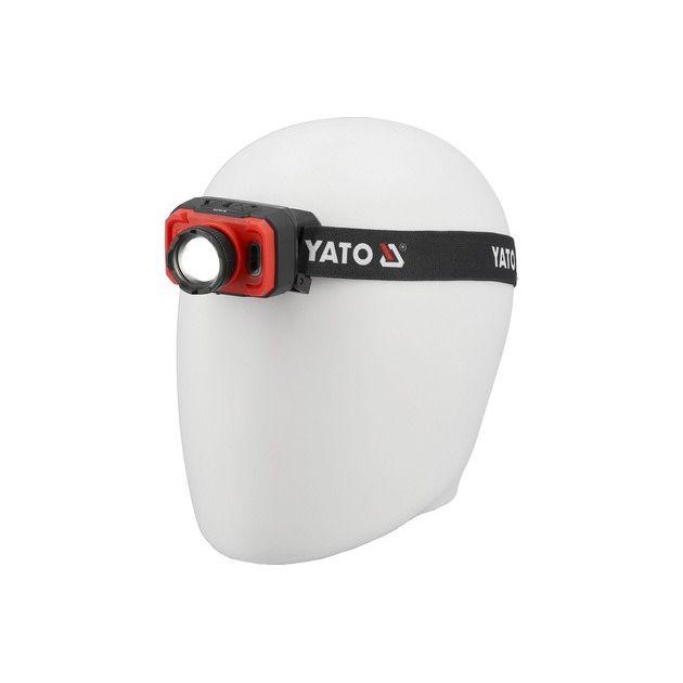 Налобный фонарь YATO, диодный, 3 режима, питание Li-Po 3,7 В, 1,2 Ач, фото , изображение 12 | SNABZHENIE.com.ua