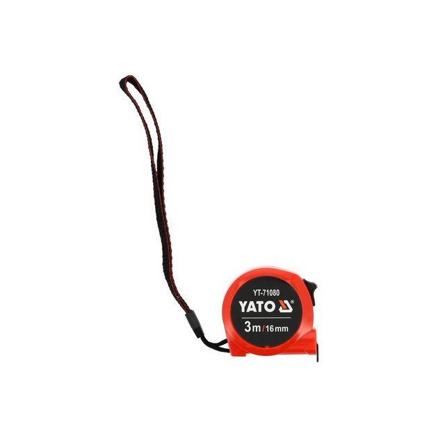 Рулетка измерительная YATO: L= 3 м x16 мм, фото , изображение 2 | SNABZHENIE.com.ua