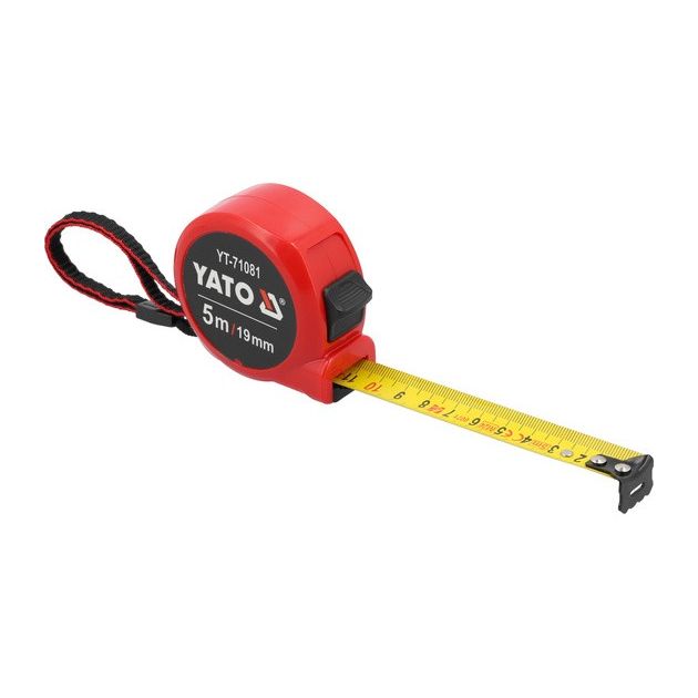 Рулетка измерительная YATO: L= 5 м x16 мм, фото , изображение 3 | SNABZHENIE.com.ua
