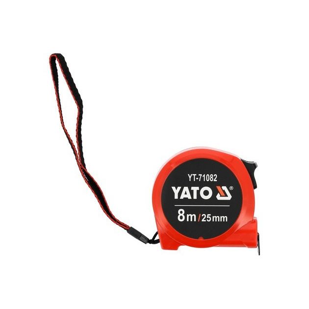 Рулетка измерительная YATO: L= 8 м x25 мм, фото , изображение 2 | SNABZHENIE.com.ua