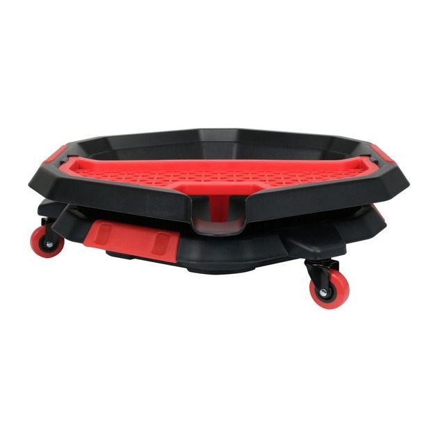 Миска для зливу оливи YATO, 8 л, на 3-х колесах, 470х137 мм, фото , изображение 2 | SNABZHENIE.com.ua