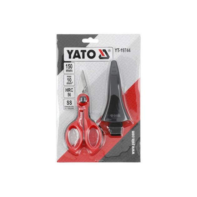 Ножиці для електриків YATO, 150 мм, макс. Ø= 10 мм2, фото , изображение 6 | SNABZHENIE.com.ua