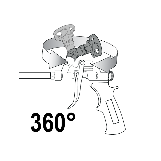 Пістолет для нанесення PU маси з шарнірним приймачем YATO: ствол l= 200 мм, загальна відстань - 315 мм, фото , зображення 4 | SNABZHENIE.com.ua