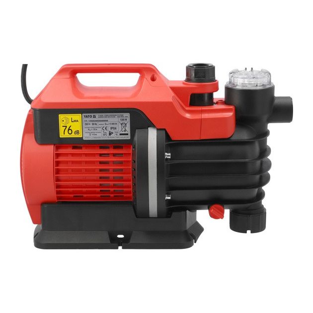 Садовый насос YATO 1300Вт, 5000л/ч, глубина 8м, высота 53м, фото , изображение 4 | SNABZHENIE.com.ua