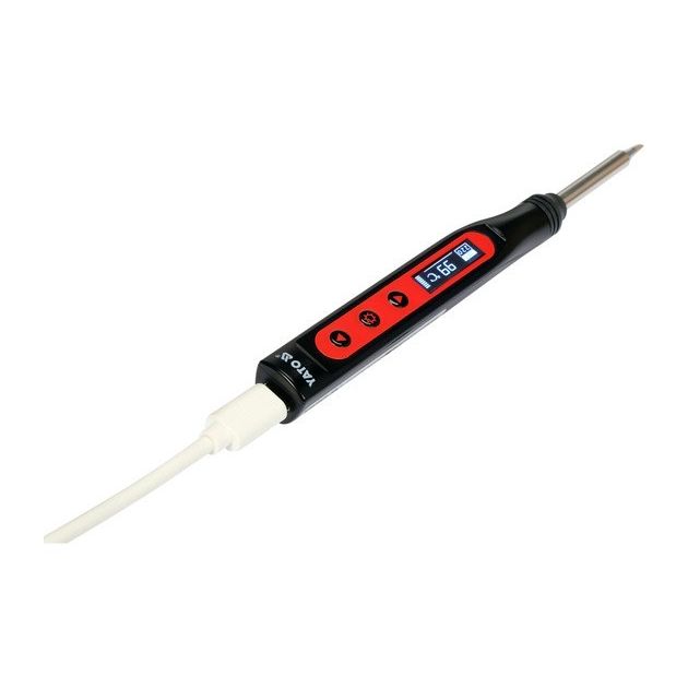 Паяльник YATO 9-24В, 18-65Вт, t=90-480°C, наконечник Т12, фото , изображение 8 | SNABZHENIE.com.ua