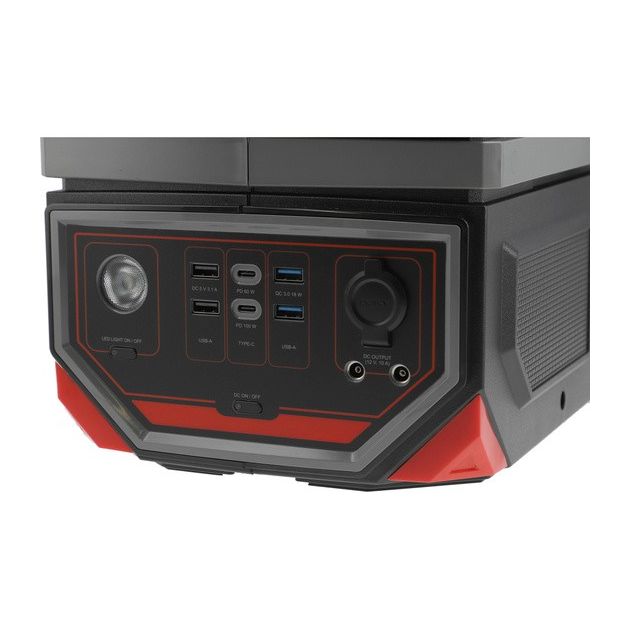 Зарядная электростанция YATO 917 Вт·ч, 1,2 кВт, порты: 230 V AC, USB, фото , изображение 6 | SNABZHENIE.com.ua