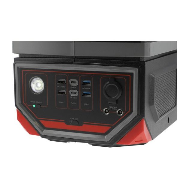 Зарядная электростанция YATO 917 Вт·ч, 1,2 кВт, порты: 230 V AC, USB, фото , изображение 7 | SNABZHENIE.com.ua