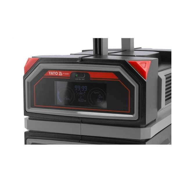 Зарядная станция YATO 504 Втч, выход 600/1200 Вт, порты 230V AC, USB, фото , изображение 4 | SNABZHENIE.com.ua