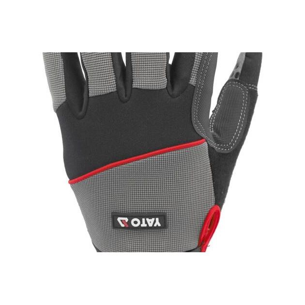 Рабочие рукавицы YATO с противоскользящими ладонями, размер 11, фото , изображение 5 | SNABZHENIE.com.ua