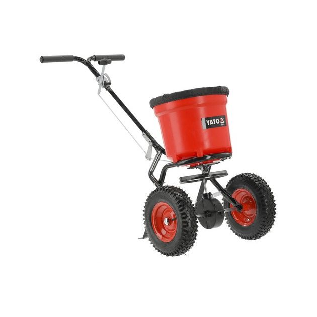 Сеялка и разбрасыватель на 2-х колесах YATO, бункер 23 л, 25 кг, фото , изображение 2 | SNABZHENIE.com.ua