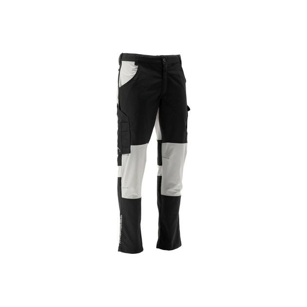 Штаны рабочие 4-WAY стрейч SERWAL черно-серые YATO, р. L, 11 карманов, фото , изображение 2 | SNABZHENIE.com.ua