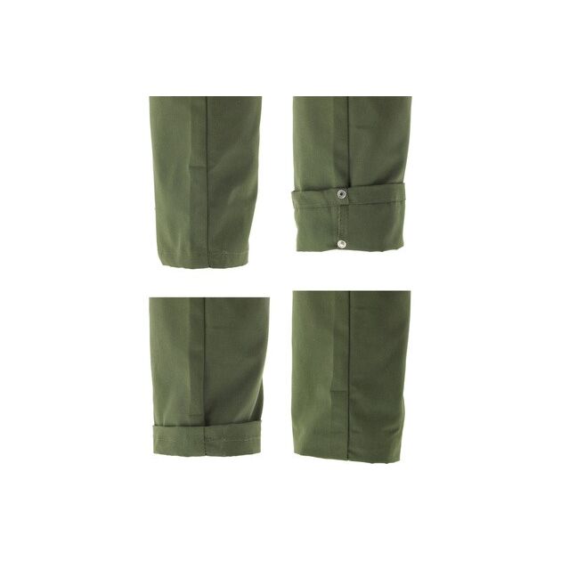 Штани робочі YATO 4-WAY стреч, зелено-чорні, 2XL, 11 кишень, фото , изображение 10 | SNABZHENIE.com.ua