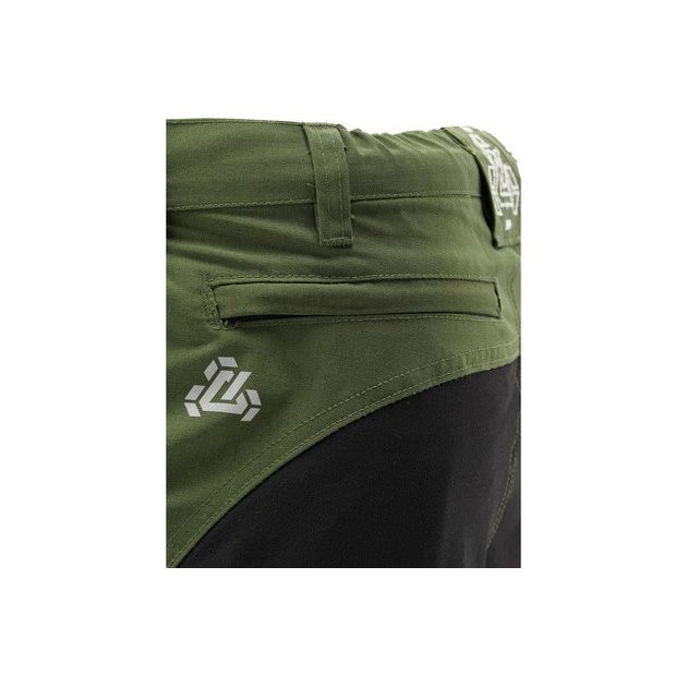 Рабочие штаны 4-WAY стрейч SERWAL зелено-чёрные YATO, р. L, фото , изображение 7 | SNABZHENIE.com.ua