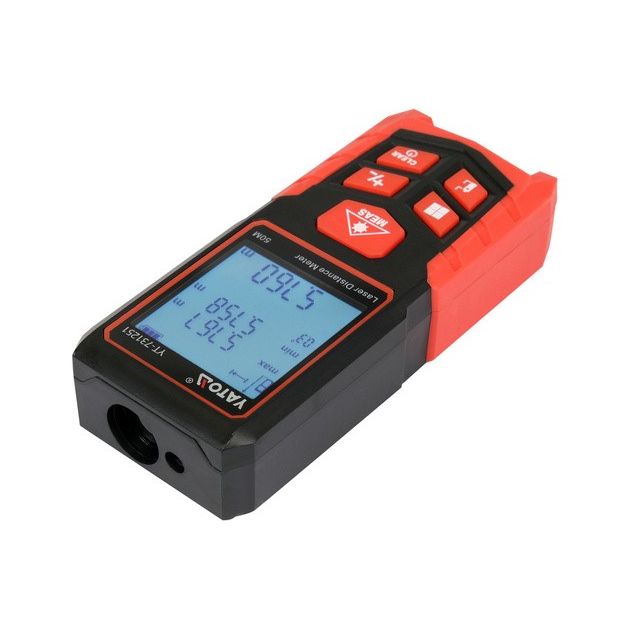 Лазерний далекомір YATO 50м, LCD-екран, похибка ±2мм, 2-AAA, фото , изображение 2 | SNABZHENIE.com.ua