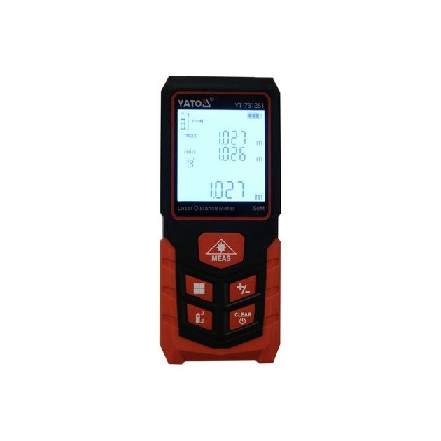 Лазерний далекомір YATO 50м, LCD-екран, похибка ±2мм, 2-AAA, фото , изображение 7 | SNABZHENIE.com.ua