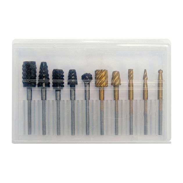 Фрезы разной формы для мини-шлифмашинок YATO, Ø= 2-16 мм, 10 шт., фото , изображение 3 | SNABZHENIE.com.ua