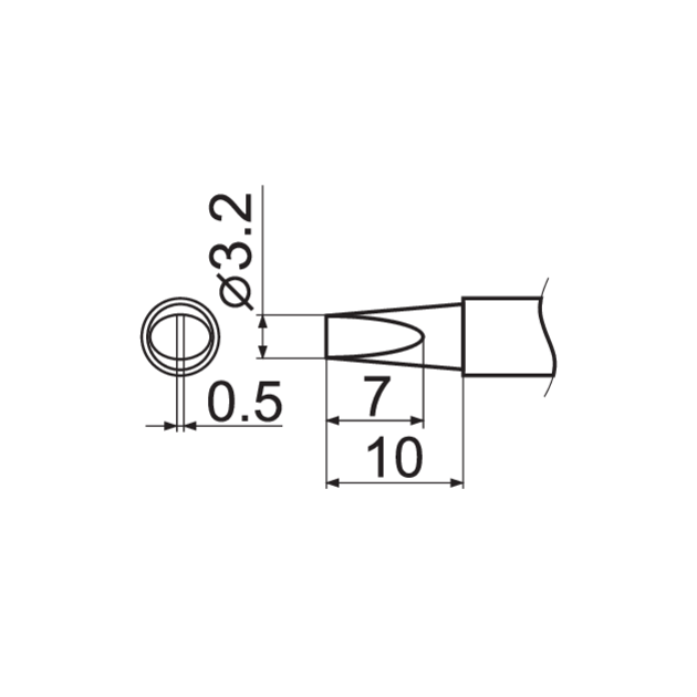 Наконечник для точечной пайки YATO с грелкой, 149мм, тип T12-D32, фото , изображение 5 | SNABZHENIE.com.ua