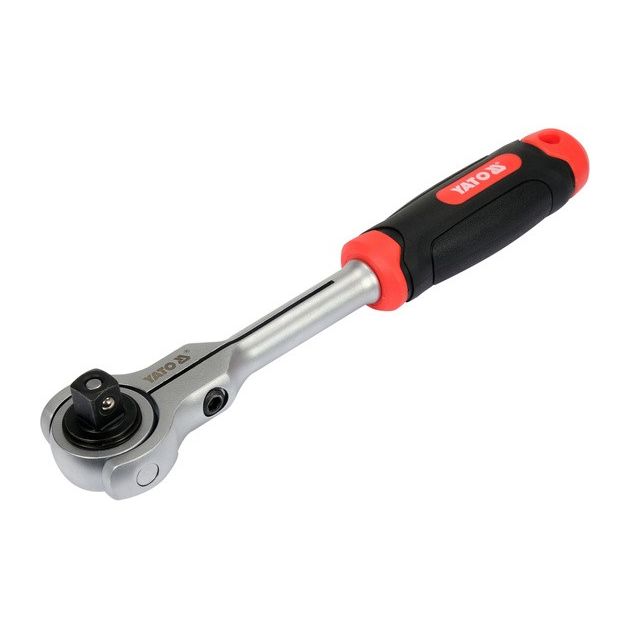 Тріщотка-вороток YATO 1/2", обертальна голівка, l=255 мм, фото , изображение 4 | SNABZHENIE.com.ua