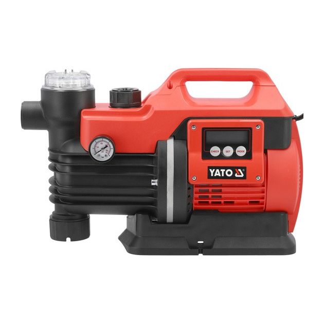 Насосная станция YATO, 850 Вт, 3600 л/ч, глубина 8м, высота 38м, фото , изображение 3 | SNABZHENIE.com.ua