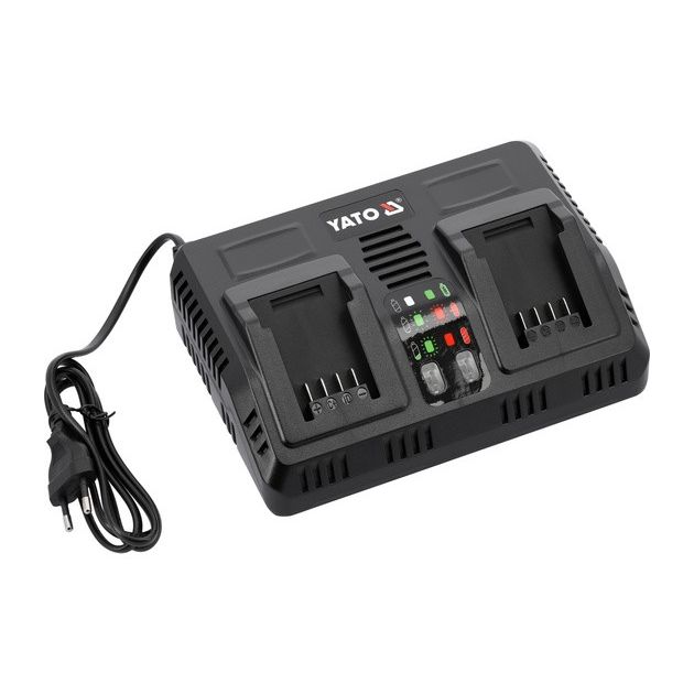 Зарядное устройство YATO с охлаждением для Li-Ion аккумуляторов 18 В, 4,5 А, фото , изображение 2 | SNABZHENIE.com.ua