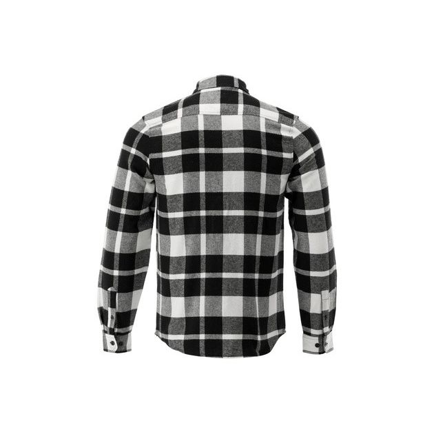 Сорочка фланелева YATO біло-чорна, 2XL, 100% бавовна, фото , изображение 2 | SNABZHENIE.com.ua